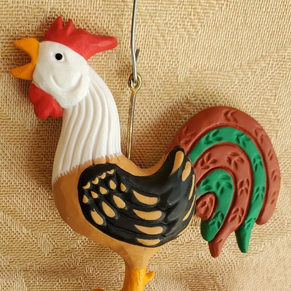 Vintage Hallmark Handcrafted Rooster Weathervane Ornament Made in 1989 - Picture 2 of 7